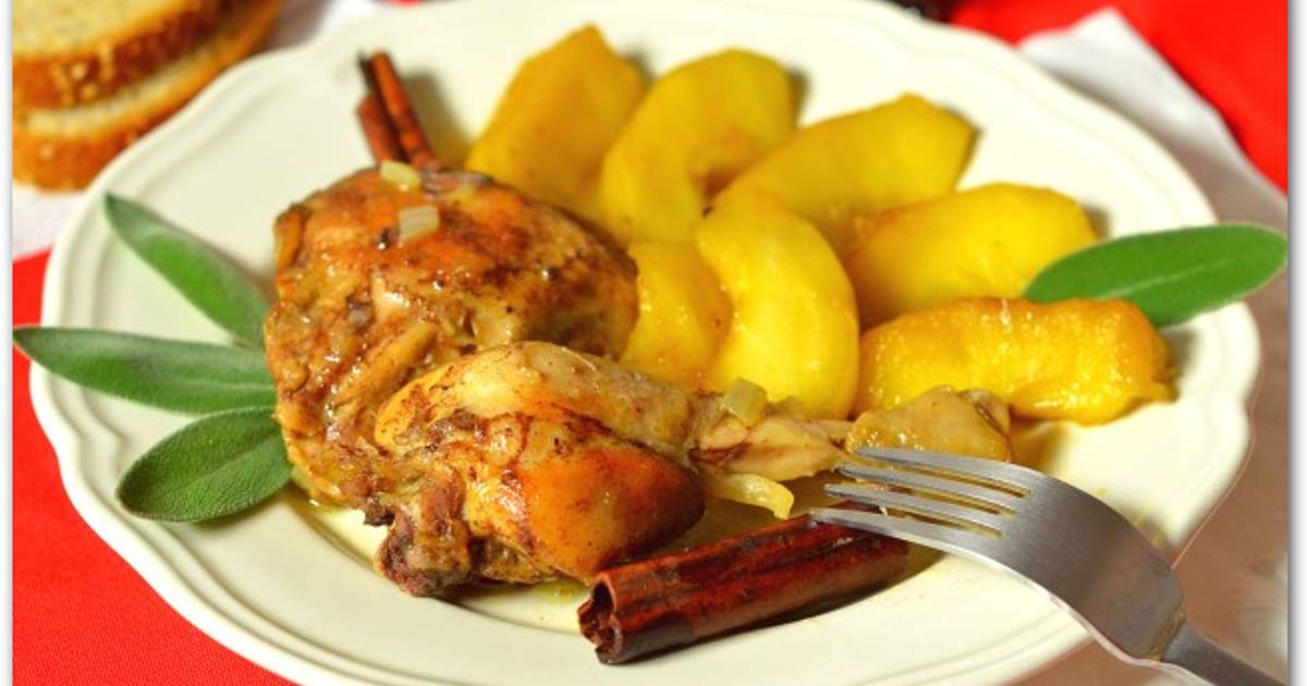 Курица С Яблоками Фото