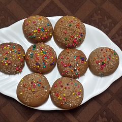 Valentines rainbow cookies A picture of Valentines rainbow cookies.