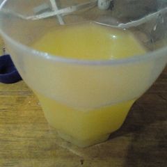 A picture of Homemade orange juice.