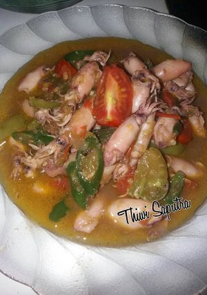 Foto resep Cumi asin cabe hijau