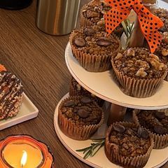 A picture of GF Pumpkin Muffins.
