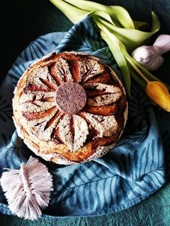 Dinkel-Roggen-Sauerteigbrot Rezepthauptbild