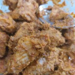 Chicken tikka made in microwave A picture of Chicken tikka made in microwave.