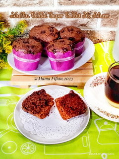 Foto resep Muffin Coklat Super Coklat No Mixer