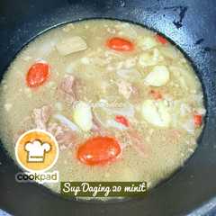 👩‍🍳Sup Daging 20 minit-レシピのメイン写真