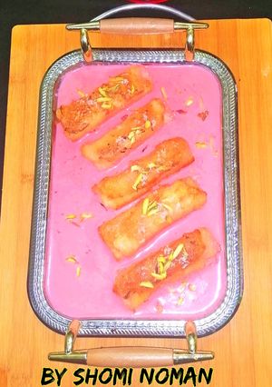 A picture of Gulabi shahi roll.