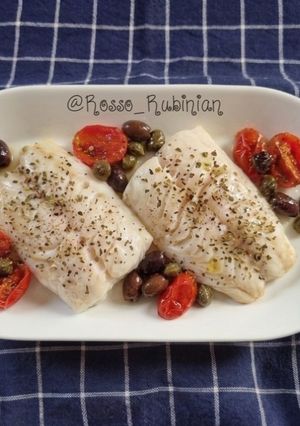 Foto di Merluzzo Grigio alla Mediterranea