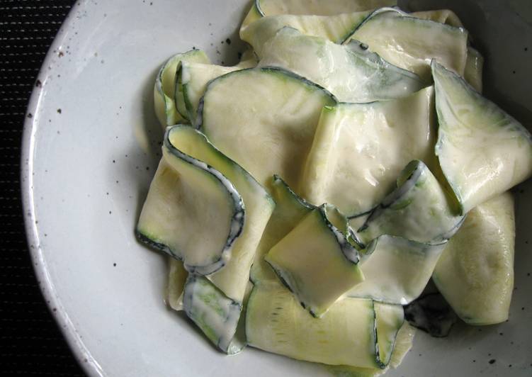 Simple Way to Make Speedy Zucchini Wasabi Mayo Salad