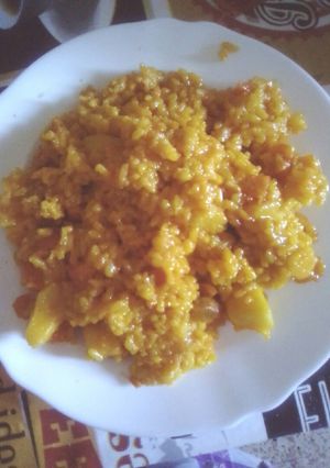 صورة لوصفة أرز بالخضر