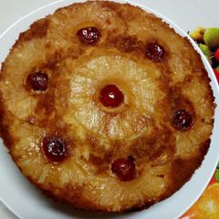 A picture of Pineapple Upside Down Cake#Iddulfitrcontest.
