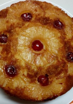 A picture of Pineapple Upside Down Cake#Iddulfitrcontest.