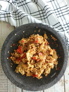 Foto resep Tempe geprek sambal bawang
