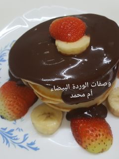 صورة لوصفة بان كيك الفانيليا بحشوة الشوكولاتة