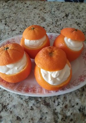Una foto de Helados de naranjas