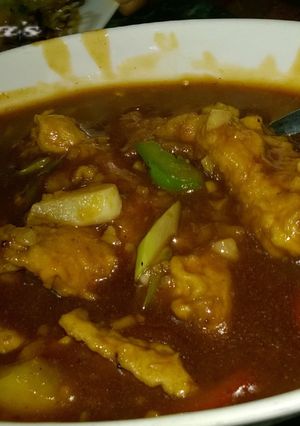A picture of Mongolian Chicken.