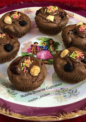 A picture of Nutella Brownie Cupcakes.