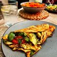 Falso crepe de calabacín saludable