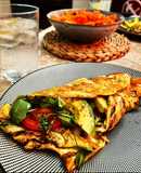 Falso crepe de calabacín saludable