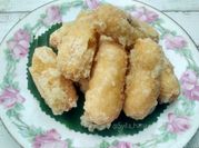 Gambar getas ketan dengan gula halus