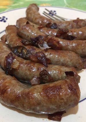 A picture of Fried Italian Sausage.