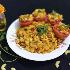 A picture of Tomato Beef Macaroni.