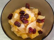 Una foto de compota de manzana reineta