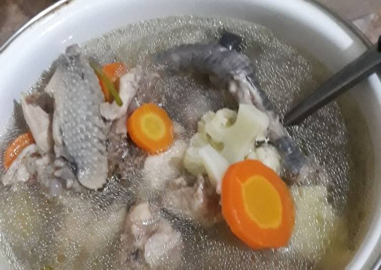 Resep Sop kaldu bening ayam kampung muda, Enak Banget