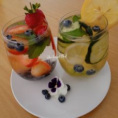 Fruit infused water A picture of Fruit infused water.