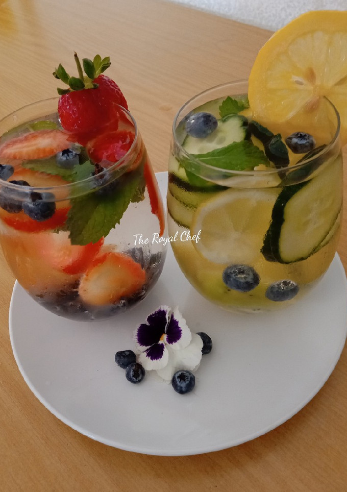A picture of Fruit infused water.