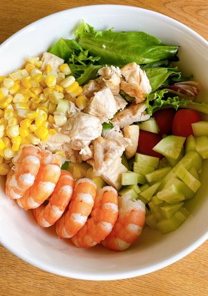 Hình của món Salad Healthy đầy đủ dinh dưỡng.