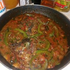 A picture of Fish stew.