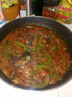 A picture of Fish stew.