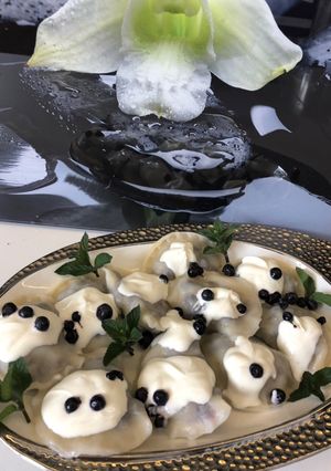 Zdjęcie przepisu Pierożki z jagodami😊.