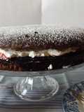 Pastel merengado de chocolate