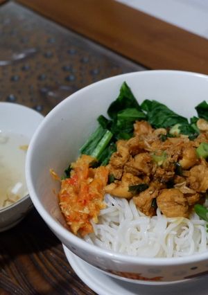 Foto resep Mie (Shirataki) ayam simpel