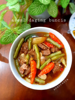 Foto resep Asem2 Daging Buncis