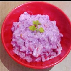 Salsa fruit raita A picture of Salsa fruit raita.