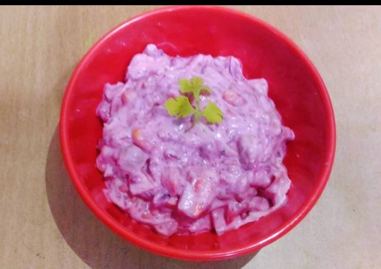 Salsa fruit raita