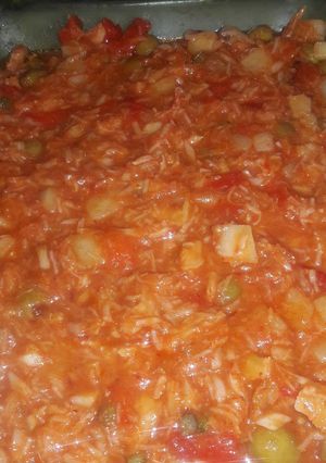 Una foto de Bacalao fresco a la vizcaina