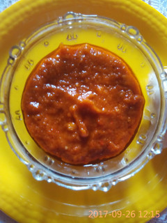 A picture of Schezwan sauce.