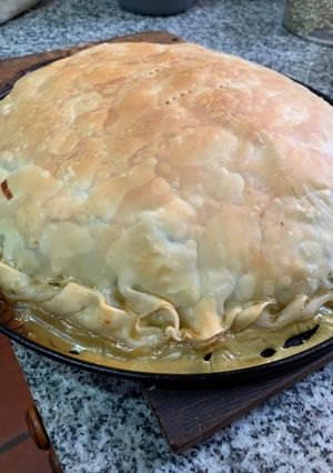 Una foto de Tarta de verdura y pollo