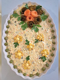 عکسی از دستور سالاد الویه