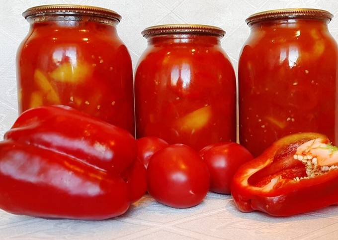 Лечо из перца и помидоров на зиму пошаговый рецепт с фото