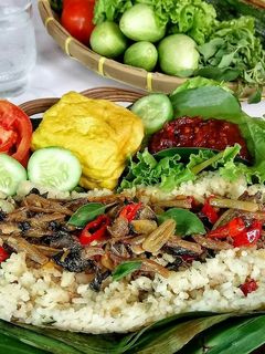 Foto resep Nasi Bakar Teri Kemangi