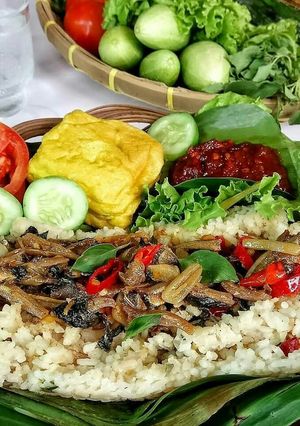 Foto resep Nasi Bakar Teri Kemangi