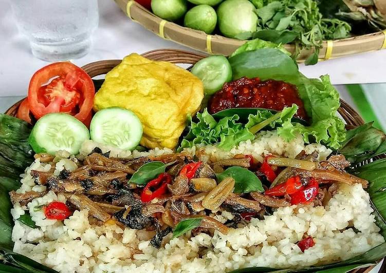 Nasi Bakar Teri Kemangi