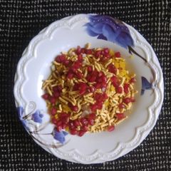 A picture of Breakfast Poha (Atukulu upma).