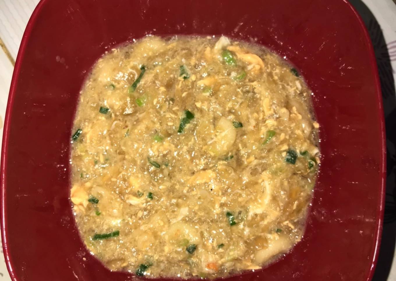Seblak kerupuk dan makaroni