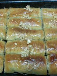 Una foto de Baklawa receta de dulce árabe deliciosa de Ramadán