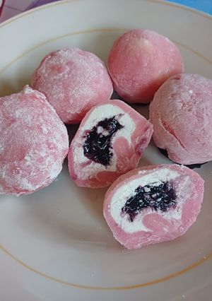 Foto resep Mochi bluberry